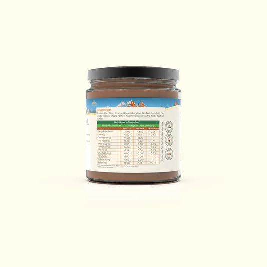 WellWith Sea Buckthorn Jam for Kids 250g, Pack of 1 | No Added Sugar | Made with Himalayan Sea Buckthorn Berries | Natural Fruit Spread for Bread, Toast, Pancakes & Sandwiches | Ideal For Breakfasts and Snacks.