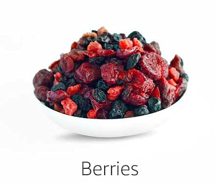 Berry Mix without added sugar - 1 Kg - Dried Mixed Berries | 5+ Berry Dry Fruits like Cranberries, Blueberries, Strawberries, Goji Berries, Black current (1kg)