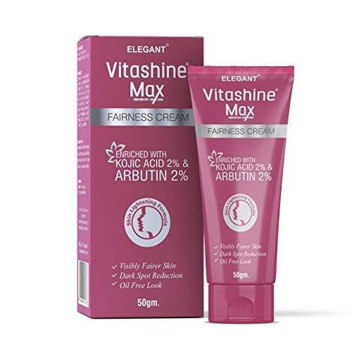 Max Fairness Cream 50gm with Kojic & Arbutin for Skin Lightening (Pack of 1)
