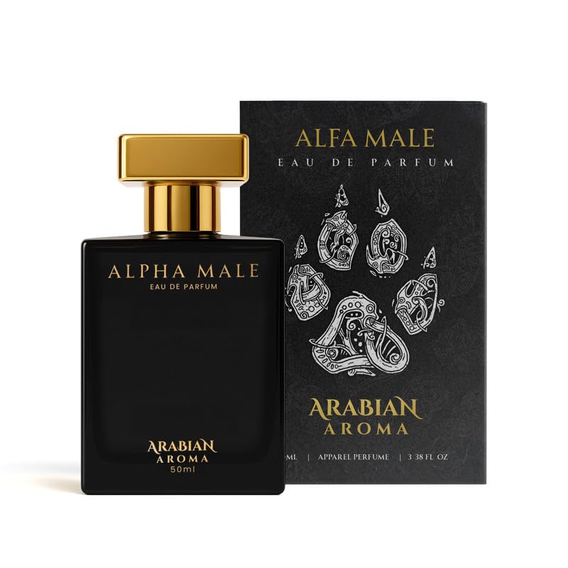 Arabian Aroma Alpha Male Eau de Parfum – Long Lasting Perfume for Man – Mens Perfumes Long Lasting – 50ml