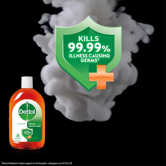 Dettol Antiseptic Liquid for First Aid, Surface Disinfection and Personal Hygiene, 1300ml