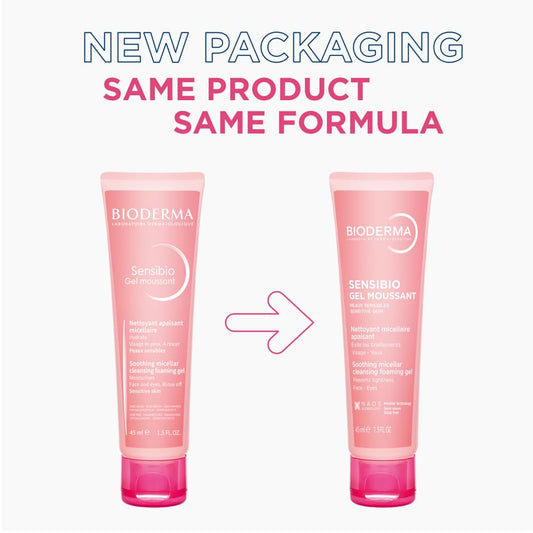 Bioderma Sensibio Gentle Soothing Micellar Cleansing Foaming Gel For Sensitive Skin(45ml)