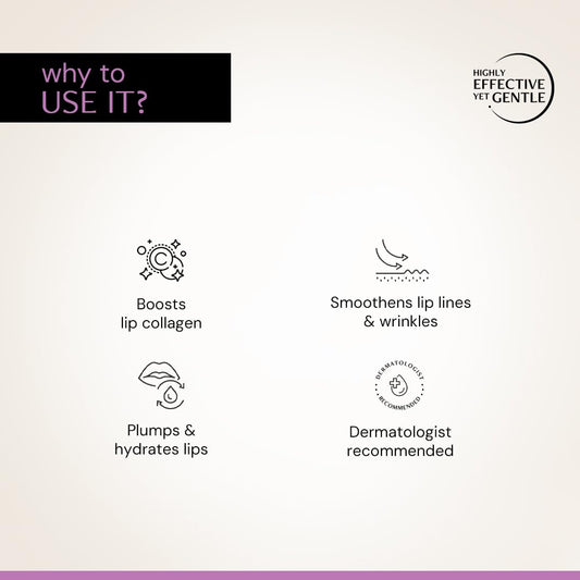 Deconstruct Lip Mask | Collagen And Peptide Lip Sleeping Mask For Dry Lips | For Women And Men | 8Gm,Clear