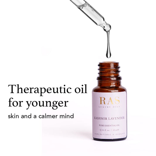 RAS LUXURY OILS Pure Essential Oil Organic 10ml (Tea tree) | Best For Acne, Face, Skin & Hair, Reduces Dark Spots, Dandruff