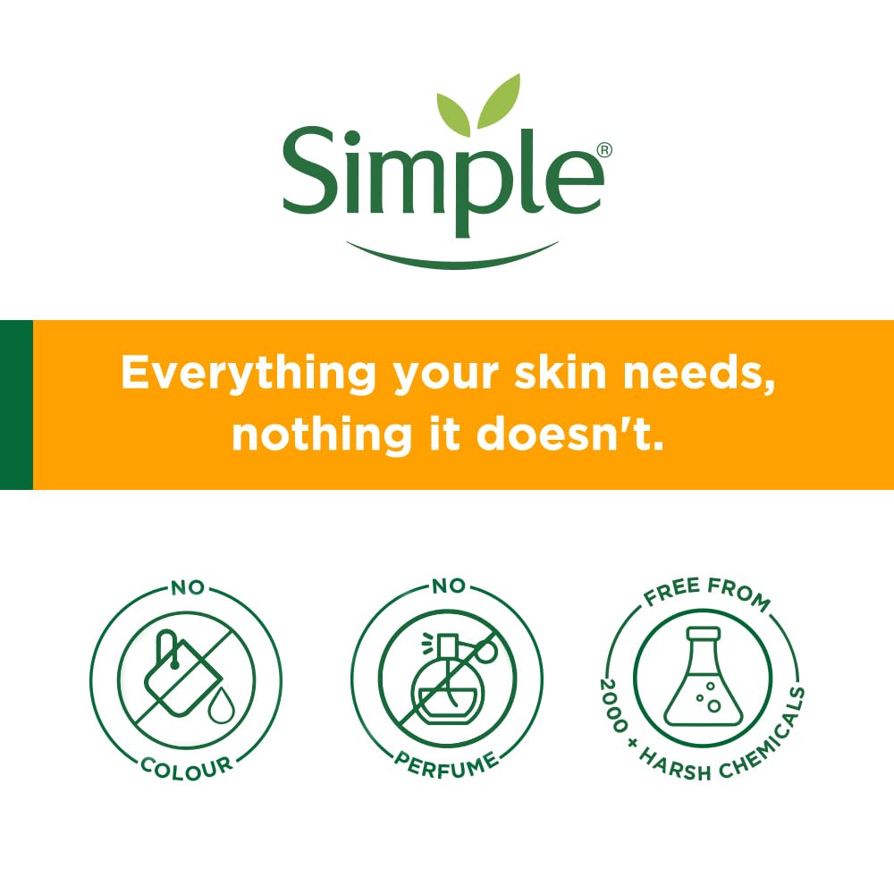 Simple Protect N Glow Vitamin C Glow Facial Wash 100ml | 100% Soap-Free Facewash | Bright & radiant skin| For dull & tired skin