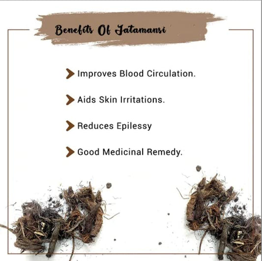 Organic Jatamansi Powde -100 g | jatamansi root For Strong, Shiny, and Silky Hair | For Dandruff & Spilt Ends Free Hair | Moisturizes Scalp