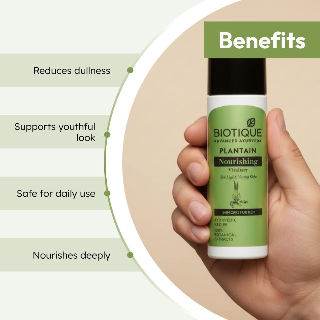 Biotique Plantain Nourishing Vitalizer for Men, 120ml