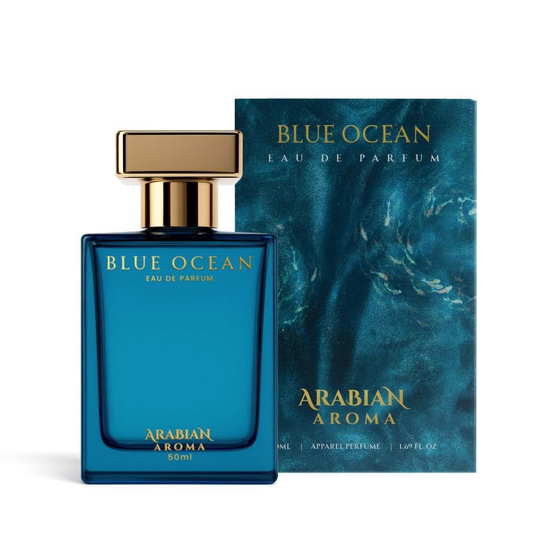 Arabian Aroma Blue Ocean Eau de Parfum – Long Lasting Perfume for Man – Mens Perfumes Long Lasting – 50ml