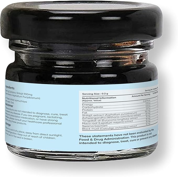mars by GHC Authentic 100% Pure Himalayan Shilajit Resin (15G) - Elevate Stamina,Immunity,And Vitality With Unrivaled Purity,Exceptional Value For Single Quantity,Single Power