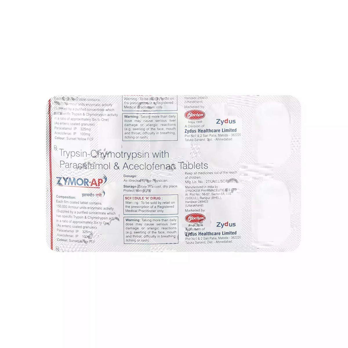 Zymor-AP - Strip of 10 Tablets