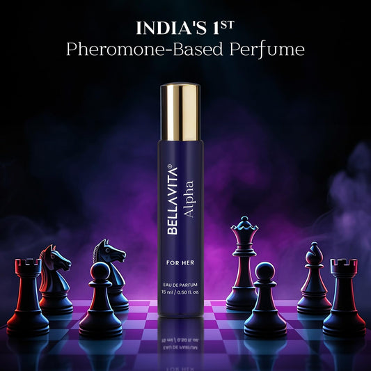 BELLAVITA Mood Collection ALPHA EDP for Her | Long-Lasting Luxury Perfume | Elegant & Feminine Perfume for Women, 15ml