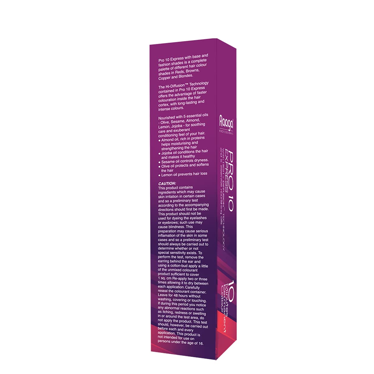 Raaga Professional Pro 10 Express Permanent Hair Colour, Dark Brown, 3, 90 g