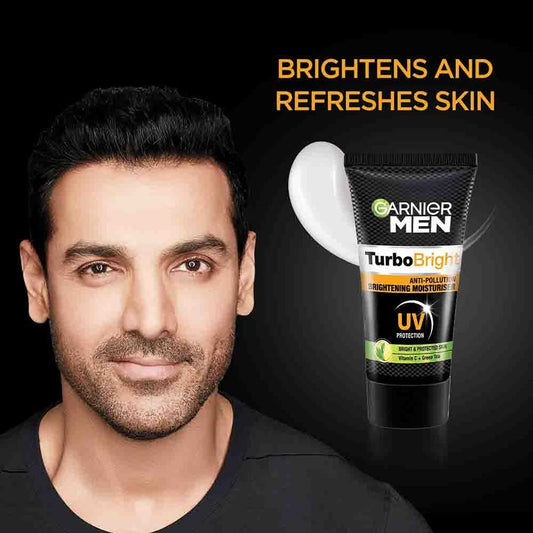 Garnier Men, Liquid Moisturiser, Brightening And Anti-Pollution, Turbobright, 40 G