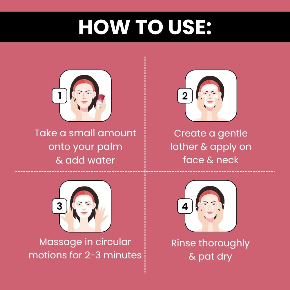 Ethiglo Deep Cleansing Facial Foam Face Wash for Healthy, Soft and Smooth Skin | Removes Dirt, Impurities and Excess Oil | Suitable for All Skin Types | Pack of 1 (70ml)
