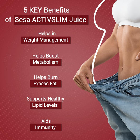 SESA Ayurvedic Activslim Juice 1 Lt Helps in Weight Management Made with Apple Cider Vinegar Healthy Diet Drink Active Slim, No added Sugar, Colour or Flavour (1 Lt)