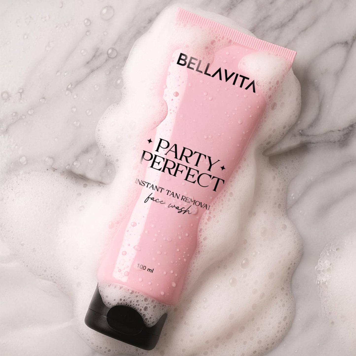 BELLAVITA Party Perfect 2-in-1 Face Wash | Party-Ready Skin | Instant Tan Removal | Instant Brightening | Even Skin Tone | For Men & Women | 100ml