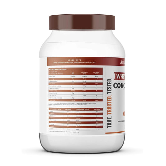NATURALTEIN Natural Whey Protein Concentrate – 1 kg (Unflavoured) | 24 g Protein per 30 g Serving | Naturally Flavoured, Non-GMO | No Artificial Sweeteners | Light, Smooth & Easy to Digest