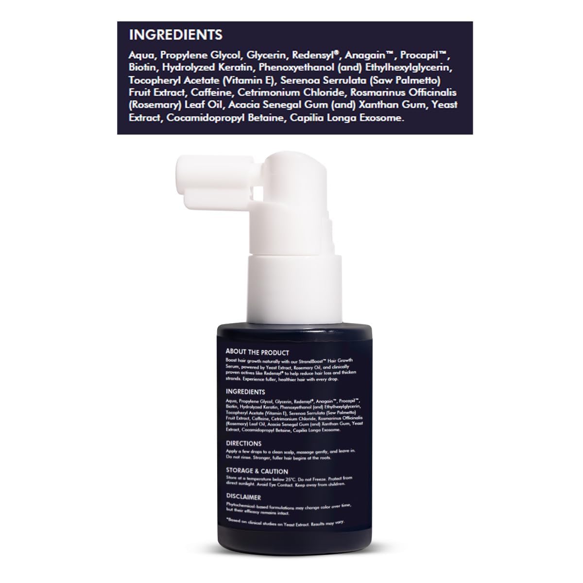 Conscious Chemist® Hair Growth & Anti Hair Fall Serum | Rosemary, Redensyl, Anagain, Procapil, Biotin & Saw palmetto | Controls Hairfall & Boosts New Growth | Improves Hair Density | For Men & Women | 30ml