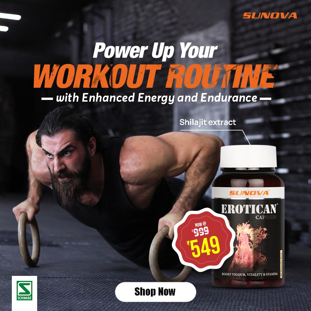 SUNOVA Erotican 60 capsules, 600 mg