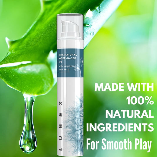 Lubex Natural Lubricant Gel (Water-Based) Natural Lube with Aloe Vera for Her, Him & Couples - Vanilla Flavour - 50gm