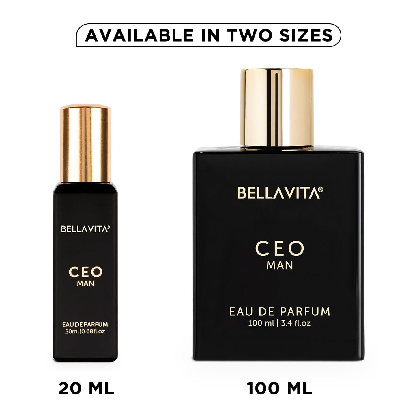 Bella Vita Luxury CEO MAN Eau De Parfum | Office Wear Perfume for Men with long lasting notes of Tonka and Agarwood 20 ML