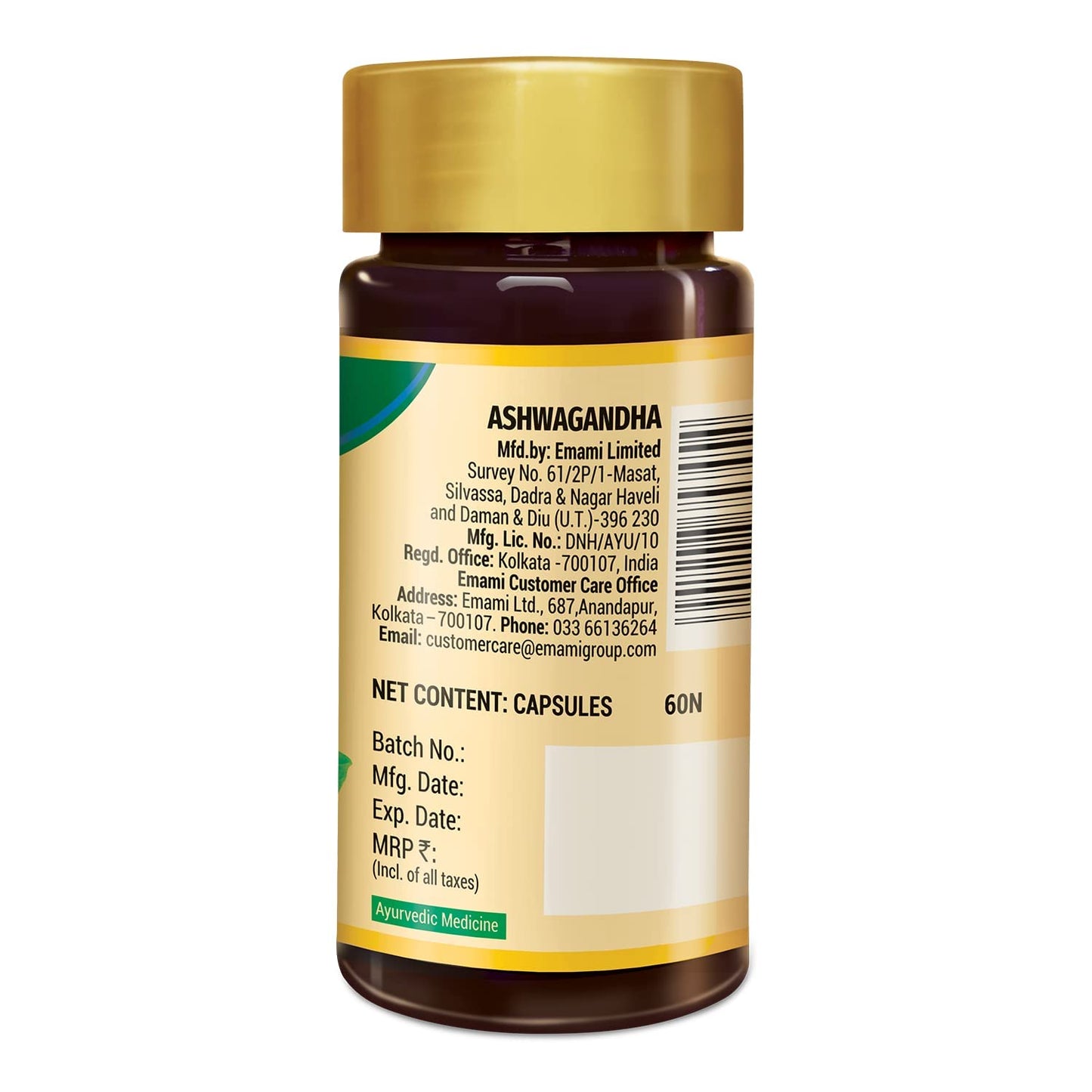 Zandu Ashwagandha 60 Veg Caps | 100% Pure Ashwagandha Root Extract | Scientifically Proven for Stress Relief With 5X Withanolide*| Boosts Immunity & Stamina | Rejuvenates Mind & Body| No Preservatives