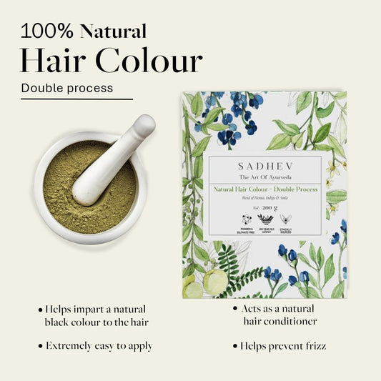 Sadhev Ayurvedic 100% Organic Plant-Based Natural Henna Powder For Hair