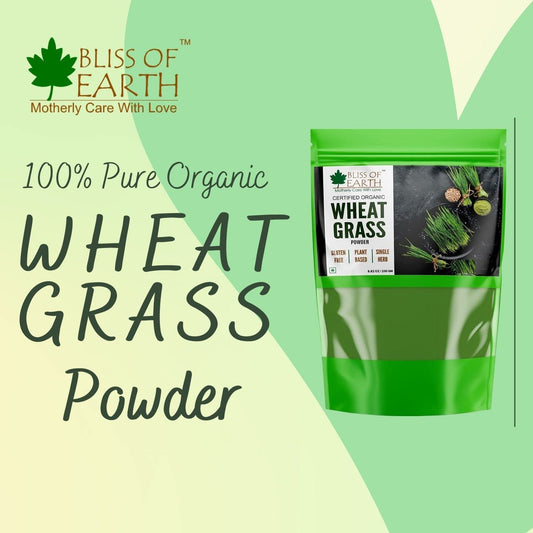 Bliss of Earth Wheatgrass Powder Organic, Super Food Dietary Supplement 250 gm