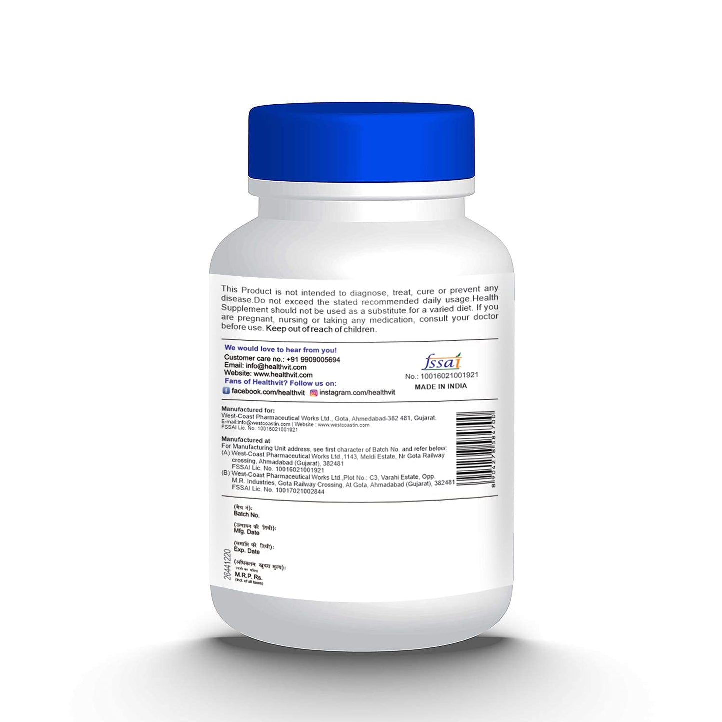 Healthvit Echinacea Extract 60 Capsules – 250mg