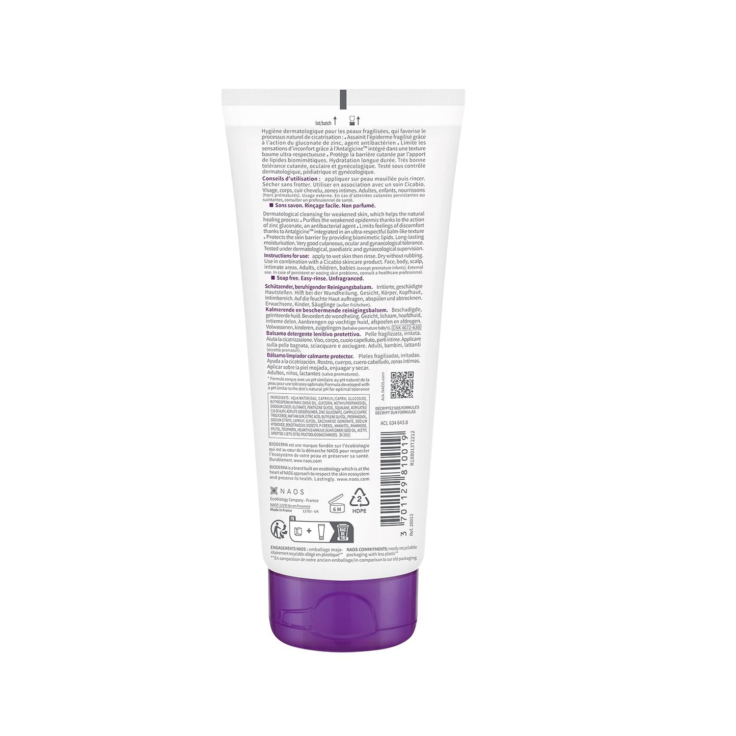 Bioderma Cicabio Baume Lavant Cleansing Balm for Weakened and Irritated Skin