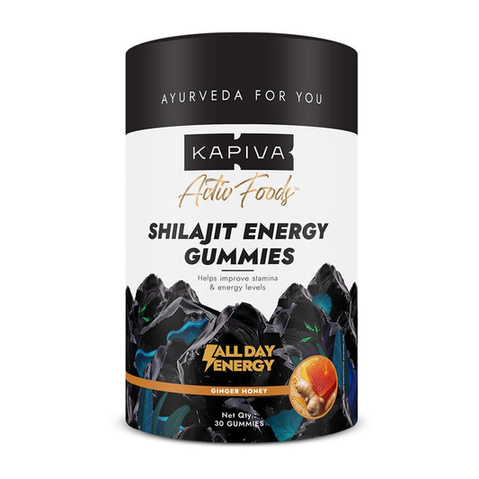 Kapiva Himalayan Shilajit/Shilajeet Gummies | 225mg Shilajit/Gummy | Ginger Honey Flavour | NABL-Certified Gummy | Boosts Energy Levels, Endurance & Stamina | No Added Sugar | Gelatin Free
