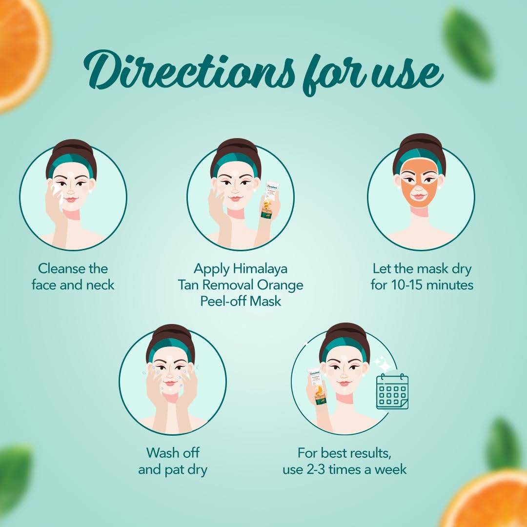 Himalaya Tan Removal Orange Peel-Off Mask, 50g