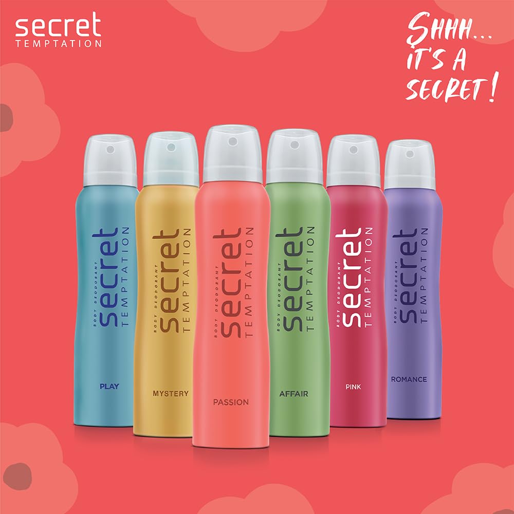 Secret Temptation Passion Deodorant for Women, 160ml