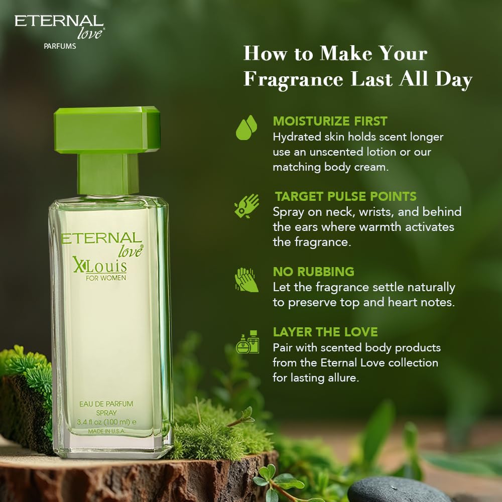 Eternal Love – XLouis Eau De Parfum Women | Long-Lasting Perfume | Floral & Fruity Harmony | Travel-Friendly Grooming Essential | Refreshing Floral Scent | All-Day Freshness | 100ml