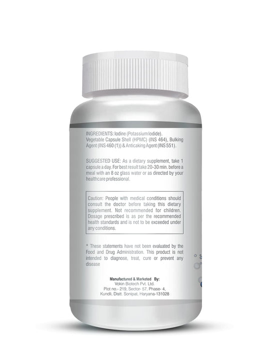 Vokin Biotech Iodine | Supplement to Support The Thyroid and Maintain Healthy Cellular Metabolism | 90 Veg Capsules