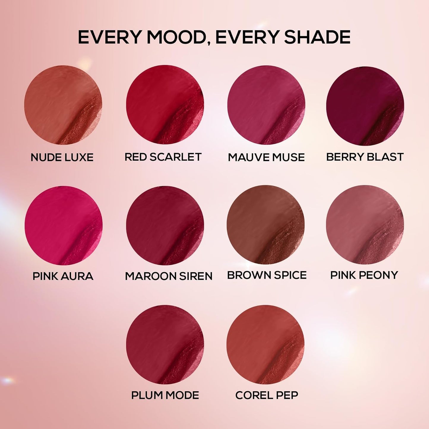 RENEE Everstay Long Stay Matte Lipstick - Coral Pep, Hydrating & Non-Drying, Smudge-Proof, Lightweight, Long Lasting, Intense Pigment, Full Coverage, Vitamin E Infused, For All Occasions, 4.2g