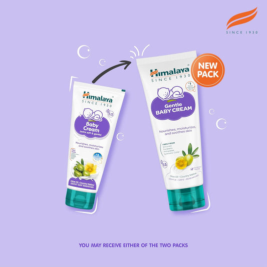 Himalaya Gentle Baby Cream 100ml | No.1 Doctor-Prescribed Brand | Nourishes & Extra Soft Skin | pH 5.5 Formulation | Safe for Newborns