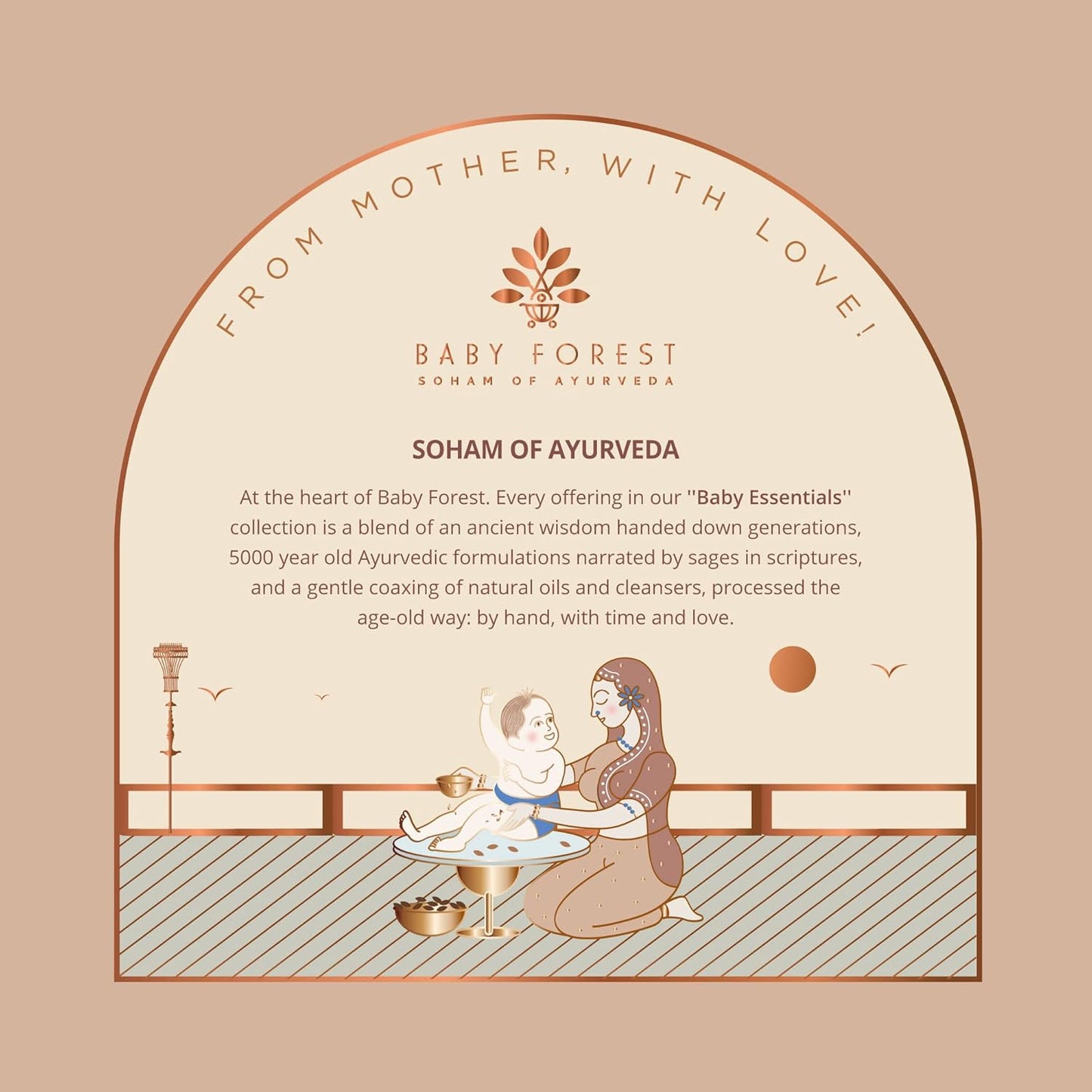 Baby Forest Badami Sneh Cold Pressed Almond Oil for Babies | Organic & Natural Baby Massage Oil for Skin, Hair & Body | Derma Safe, Non-Sticky, BPA-Free, Cruelty-Free | 200ml | Ayurvedic Baby Oil