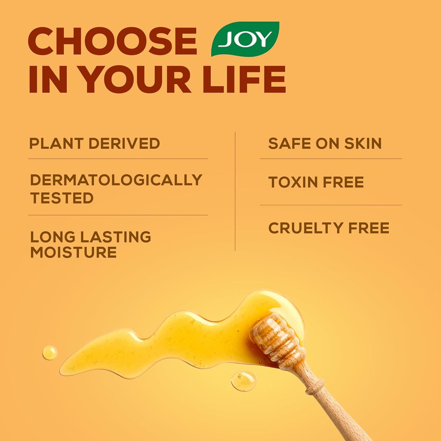Joy Honey & Almonds Deep Nourishing Moisturizer for Dry Skin | Cold Cream for Face, Hands & Body | Contains Natural Sunscreen for Glowing Skin | Retains Natural Moisture Balance, 200ml