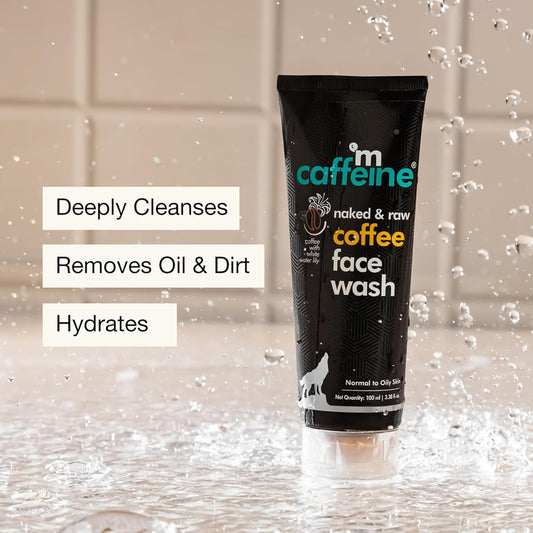 mCaffeine Deep Cleansing Coffee Face Wash for Oil Control | De Tan Face Wash for Men & Women | Daily Use Anti Pollution Face Wash For Summers | 100ml