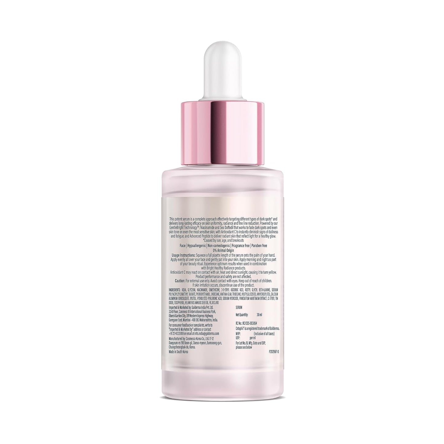 CETAPHIL Bright Healthy Radiance Brightening |Glow Serum | 30ml | GentleBright Technologyâ„¢ with Antioxidant C and Advanced Peptide | Removes Dark Spots & Dullness