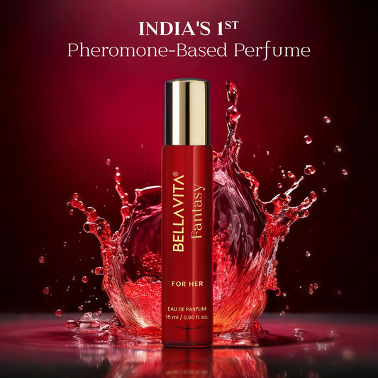 BELLAVITA Mood Collection Fantasy EDP for Her with Pink Pepper, Jasmine and Patchouli |Premium, Long Lasting Fragrance Perfume for Women, 15ml