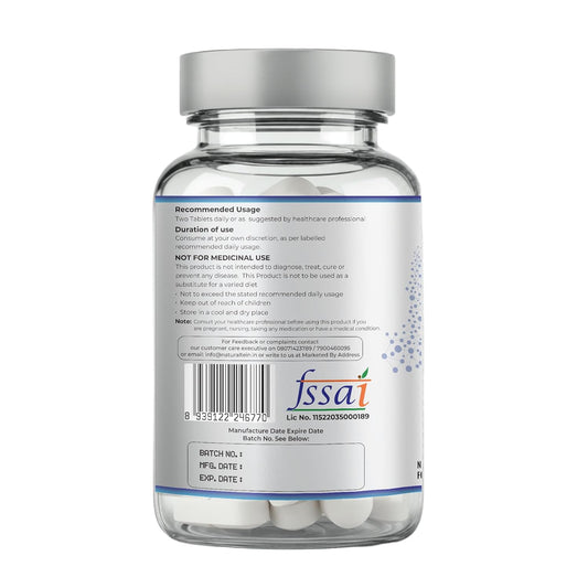 NATURALTEIN Calcium Citrate with Vitamin D3 & K2 (MK7) 60 Tablets | High-Absorption Calcium Supplement for Bone Health | No Additives | Vegan & Gluten-Free