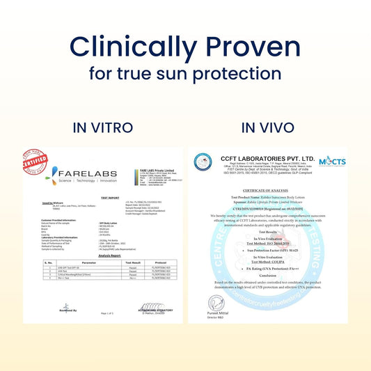 WishCare Sunscreen Body Lotion with SPF 50 PA+++ In-Vivo Tested | Body Sunscreen With Broad Spectrum UVA & UVB Protection, No White Cast | With Carrot Seed & Raspberry | For All Skin Types | For Women & Men | 100ml