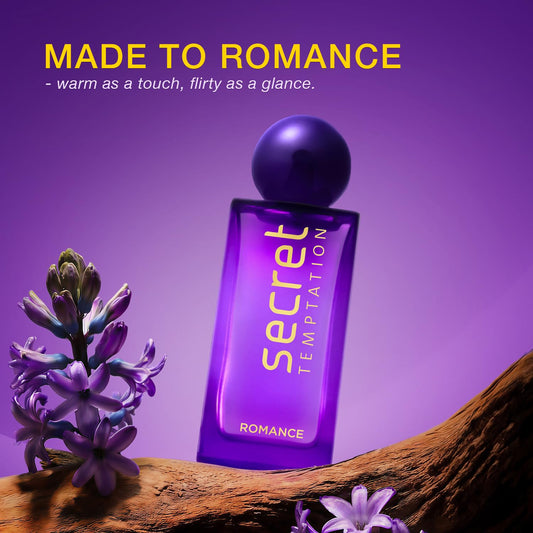 Secret Temptation Romance Eau De Parfum for Women, Long Lasting Chypre Green Everyday Wear Fragrance, 50ml