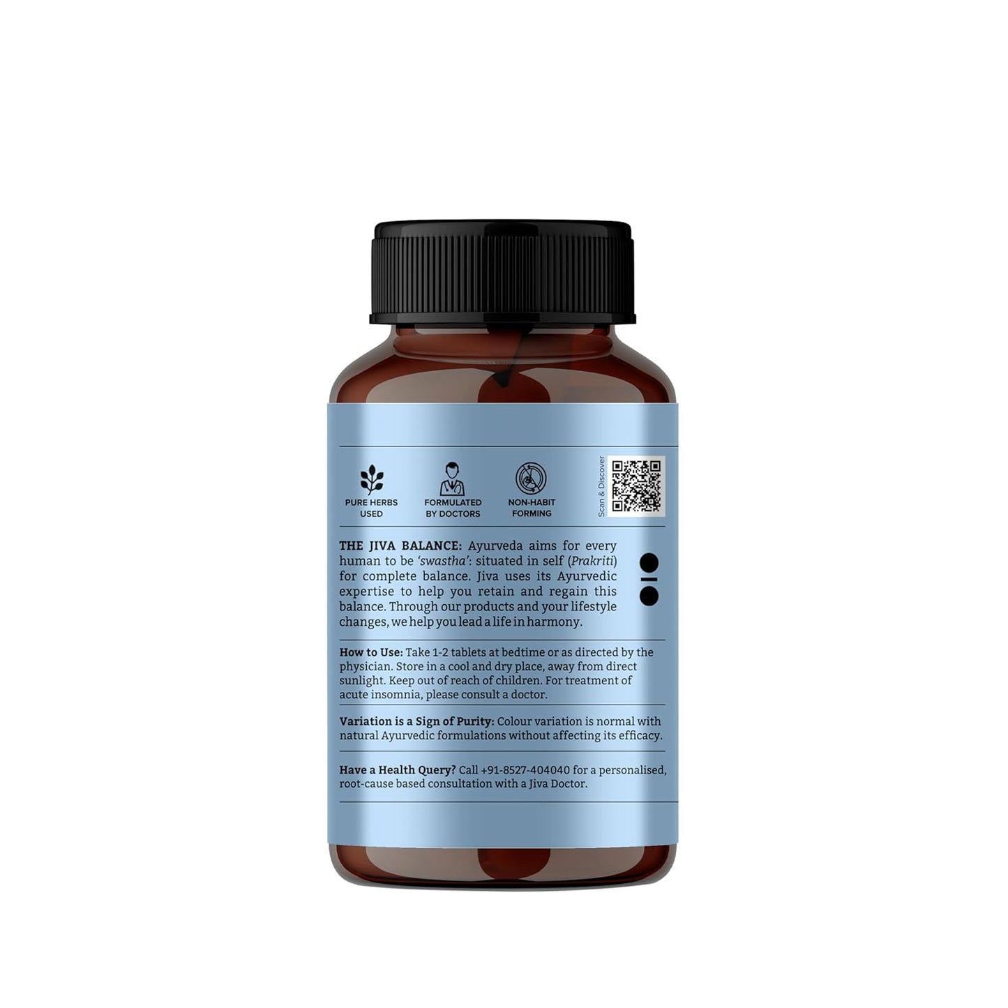 Jiva Sleep Well Tablet | Made of 100% Ayurvedic Formulation -120 Tablets