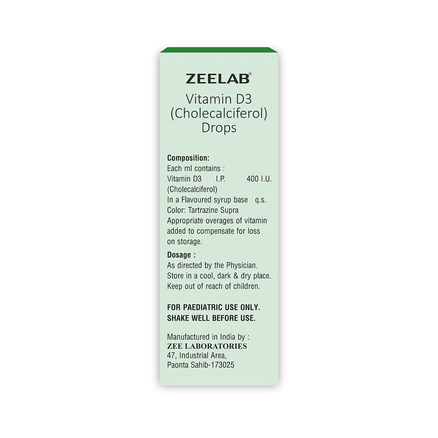 Zeelab Updee Drops 400 IU/ml | Vitamin D3 (Cholecalciferol) Drops - 15ml