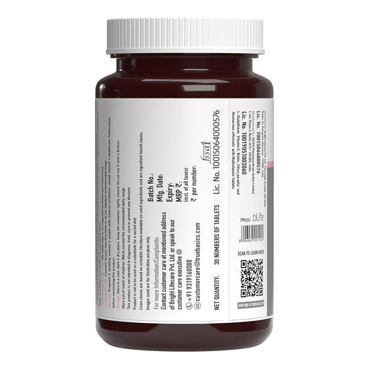 TrueBasics Glutathione (30 Tablets) | With Nutroxsun, Biotin & Vitamin E | For Healthy & Youthful Skin