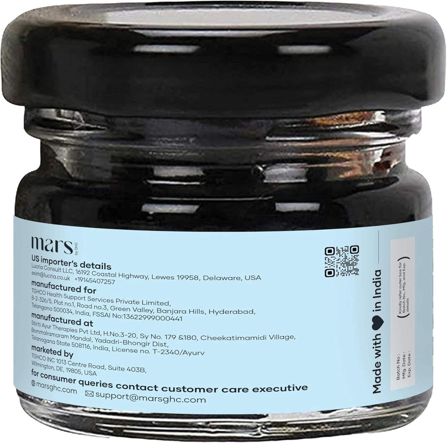 mars by GHC Pure Himalayan Shilajit Gold (Resin) Powered with - 20g - Pack of 1 | Pure Organic Shilajit Resin sourced from Himalayas