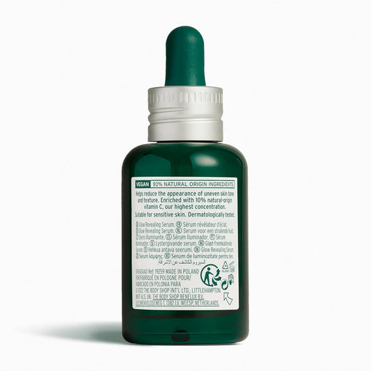 The Body Shop Vitamin C Glow Revealing Serum - For Dull & Tired Skin, 30 ML - For Dull, Tired Skin |Helps Tackle The Look Of Uneven Skin Tone | Radiance Revealing